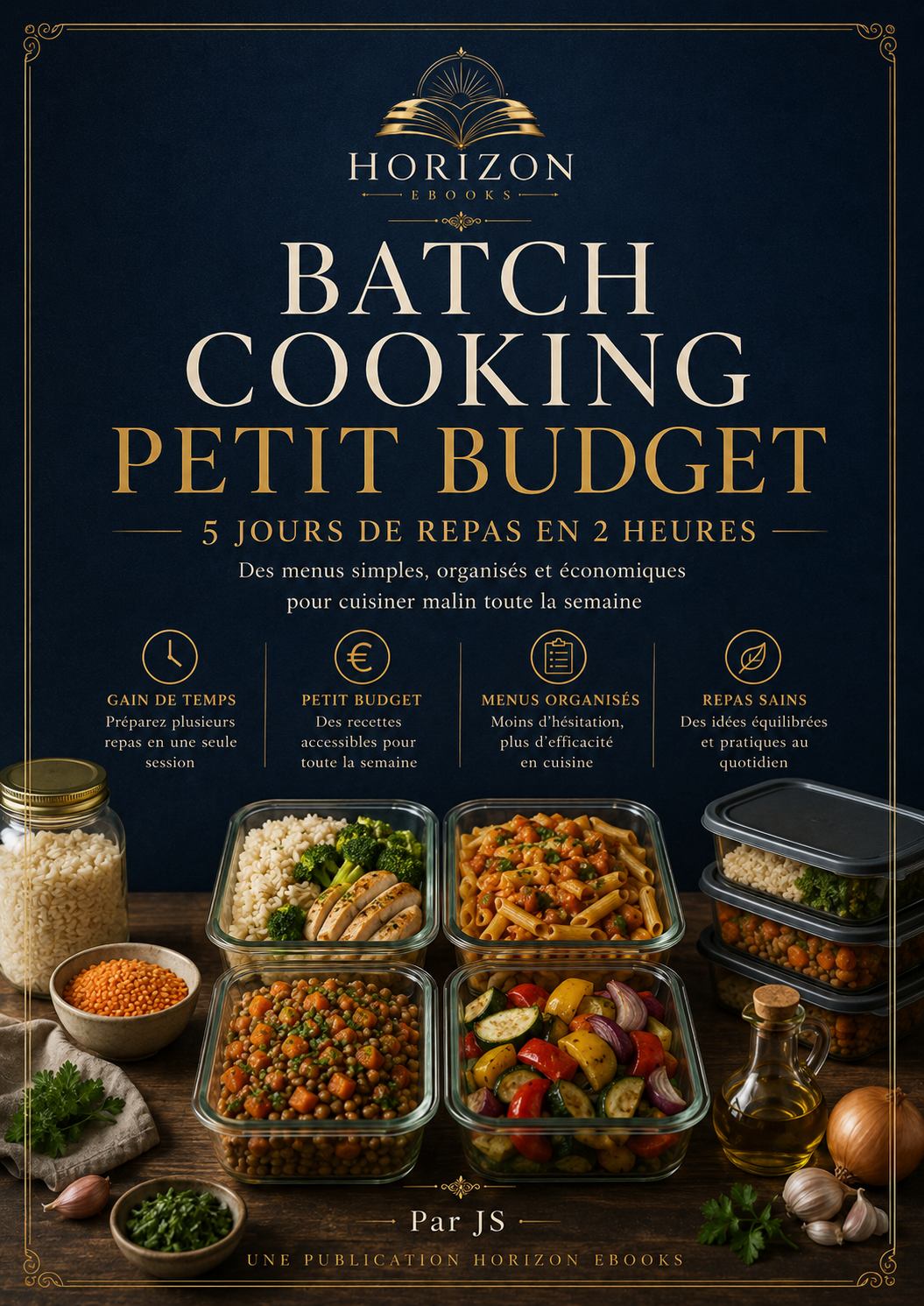 Batch Cooking Petit Budget : 5 jours de repas en 2 heures — couverture