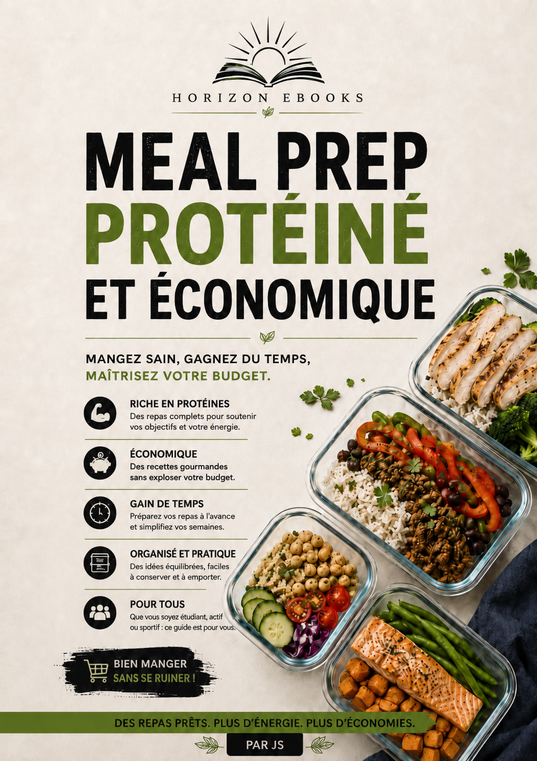 Meal Prep Protéiné et Économique — couverture